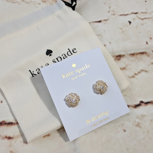 kate spade Jewelry - Sale! Kate Spade Special Sparkle Rose Floral Studs